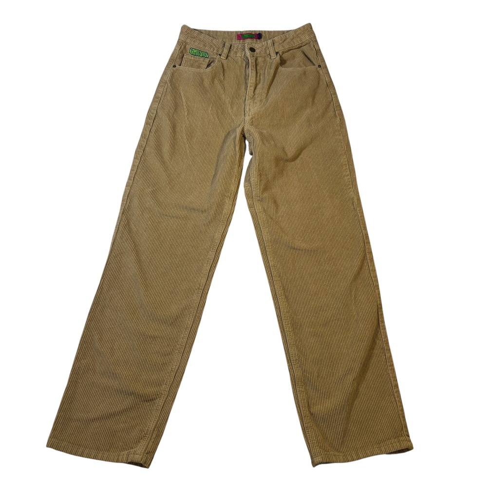 Empyre Tori Tan Corduroy Straight Leg Pants Womens Size 6 Skate Streetwear Tan‎